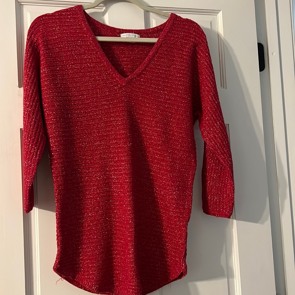 New York & Co red sweater. Size small